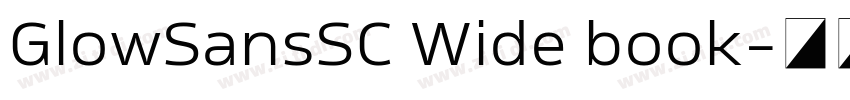 GlowSansSC Wide book字体转换